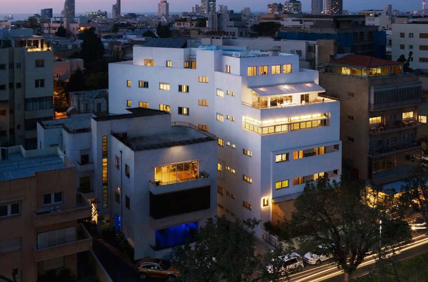 Aerial view of The Rothschild 71 boutique hotel in Tel Aviv. (The Rothschild 71) 