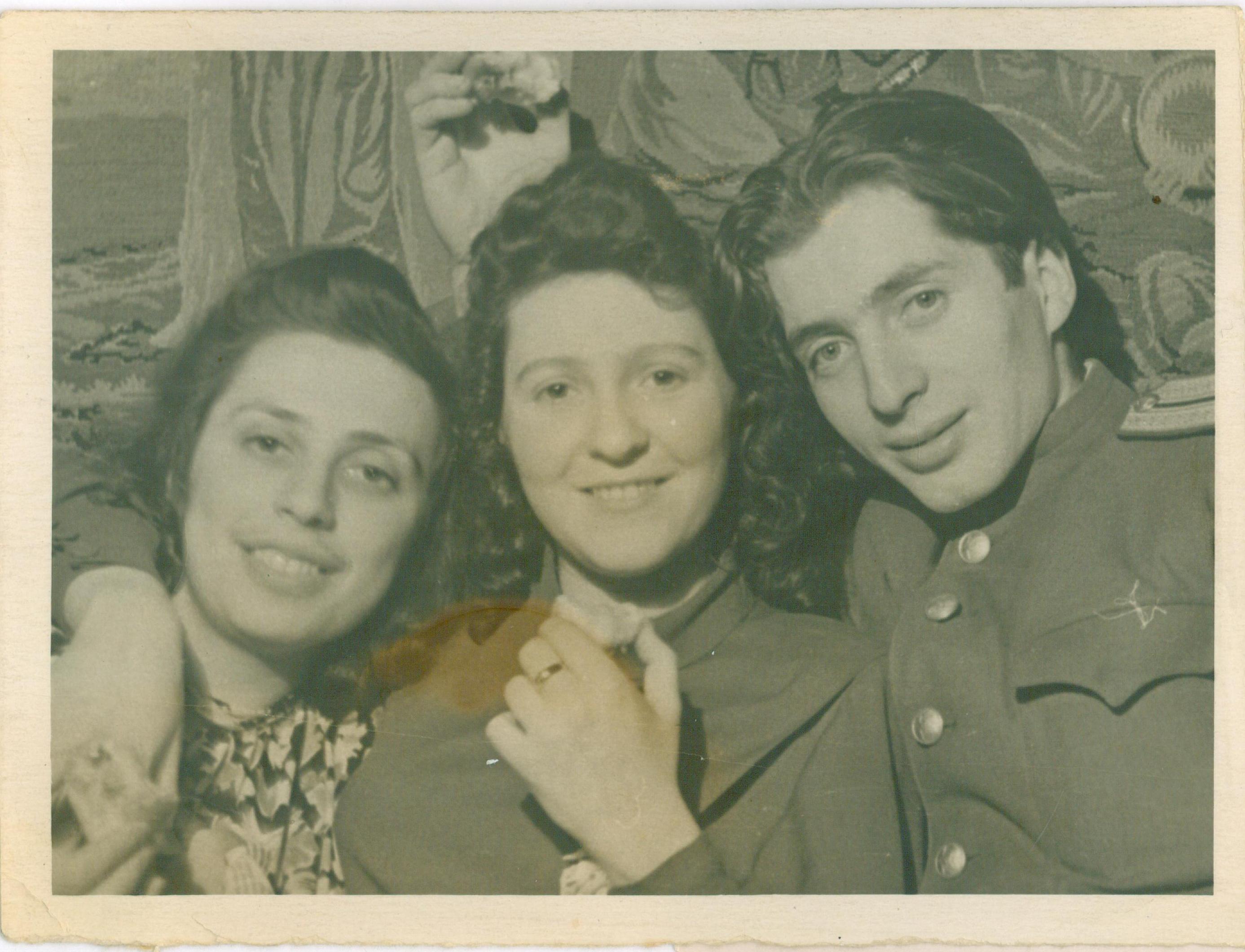 Dora Belinsky, center, and Julia Kritchevski -- with the latter's husband, Roman Lanzman -- established an enduring bond after meeting as first-graders. (Courtesy Dina Belinsky)