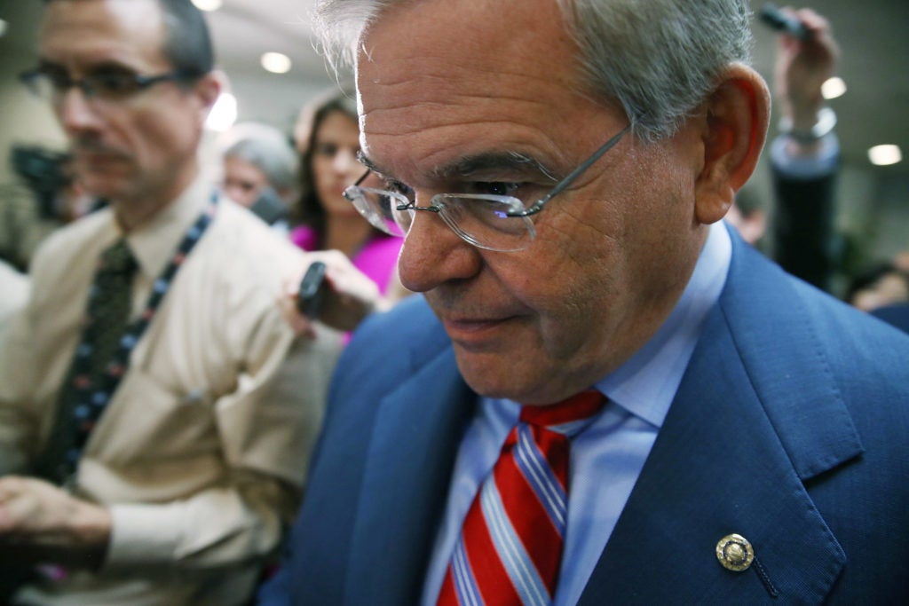 Sen. Robert Menendez (D-NJ) is the Democratic sponsor of Iran sanctions legislation. (Mark Wilson/Getty Images)