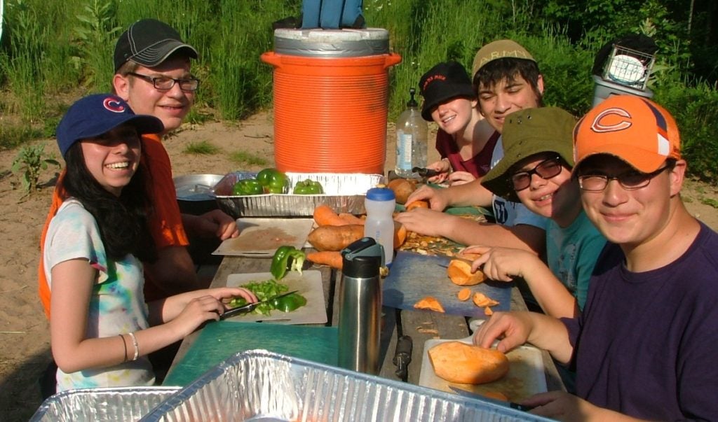 Campers in Ramah's Tikvah program. (Courtesy National Ramah Commission)