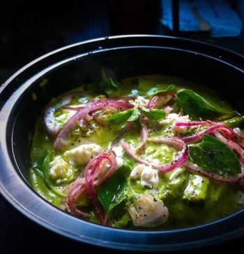 The Shuka Truck's green shakshuka includes spinach and xxx. ( )