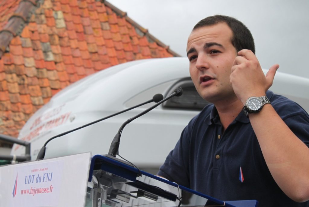 David Rachline speaking at a National Front convention in Cormont, France, in 2010. (G. Bouchet/National Front) 