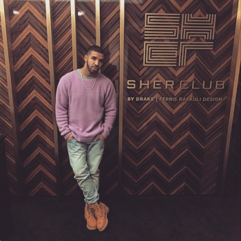 Rapper Drake in front of his new club. (Instagram)