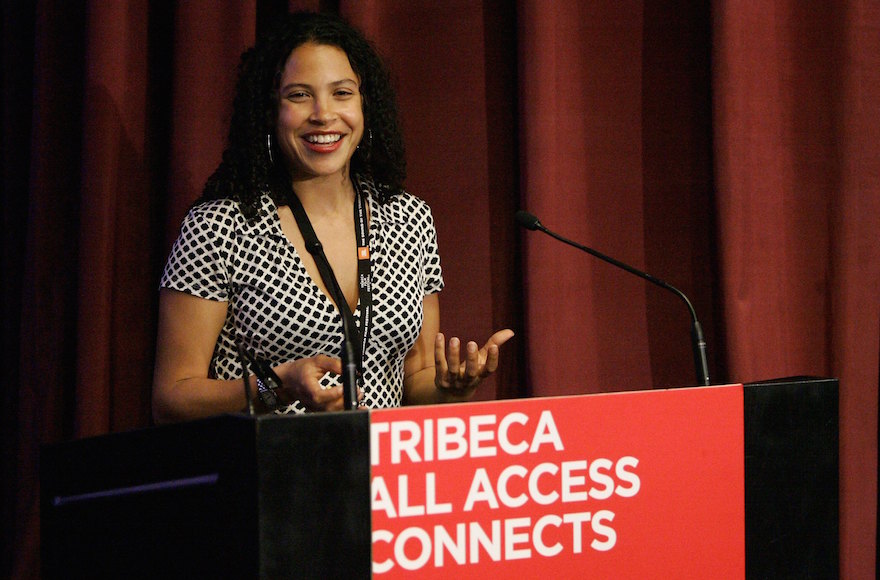 Lacey Schwartz at the 5th Annual Tribeca Film Festival in New York City on May 6, 2006. (Mat Szwajkos/Getty Images)