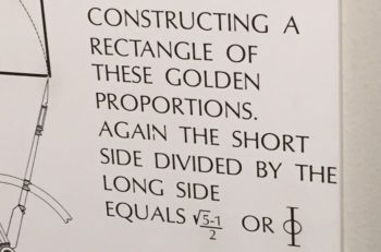 Joseph Rosenfeld noticed that at the Museum of Science in Boston, Mass., the golden rule is written with minus rather than plus signs, and snapped a photo, above, June 4, 2015. (Scott Rosenfeld)