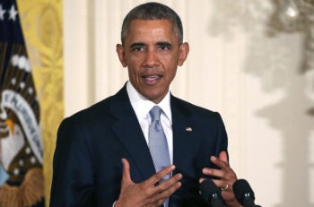 U.S. President Barack Obama speaks in the East Room of the White House, July 13, 2015, in Washington, D.C. (Mark Wilson/Getty Images)