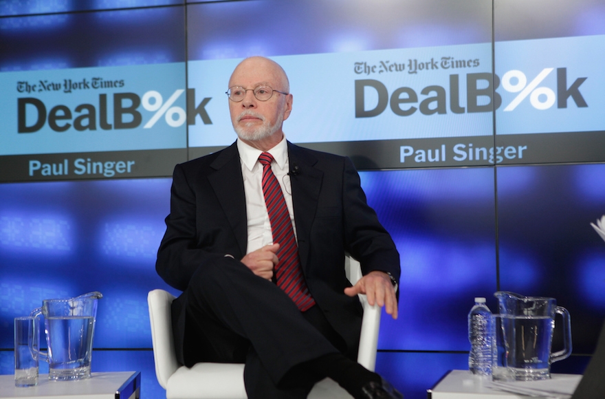 Paul Singer, above in New York on Dec. 11, 2014, heads hedge fund Elliot Management, which is lobbying against a merger of Samsung C&T subsidiaries. (Thos Robinson/Getty Images)