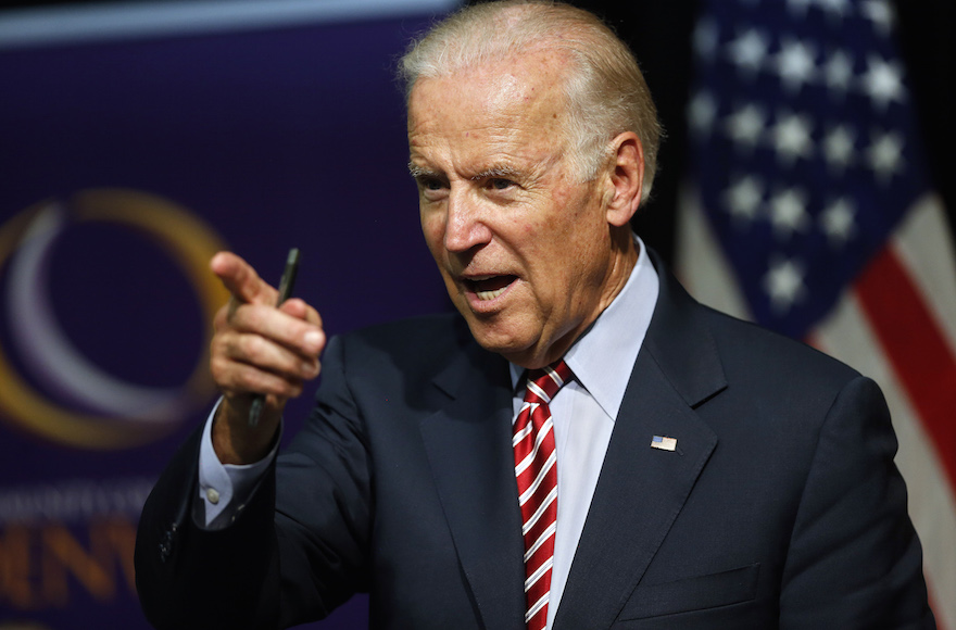 Vice President Joe Biden speaking during a roundtable discussion in Denver on July 21, 2015. (Brennan Linsley/AP)