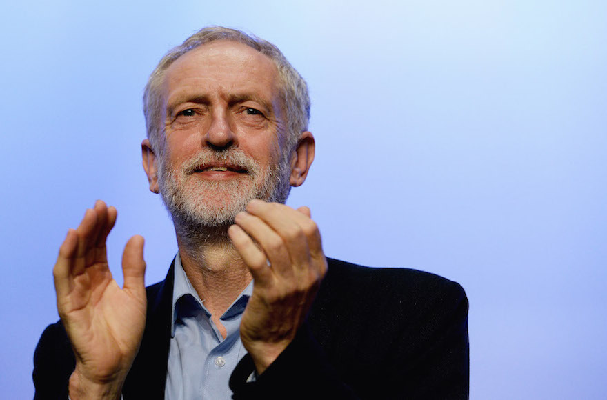 Labor Party leader Jeremy Corbyn addressing the TUC Conference at The Brighton Centre on September 15, 2015, in Brighton, England. (Mary Turner/Getty Images)