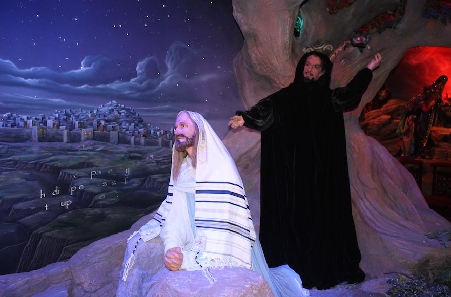 One of the many figurines of Jesus at the Holy Land Experience theme park in Orlando, Florida. (Uriel Heilman)