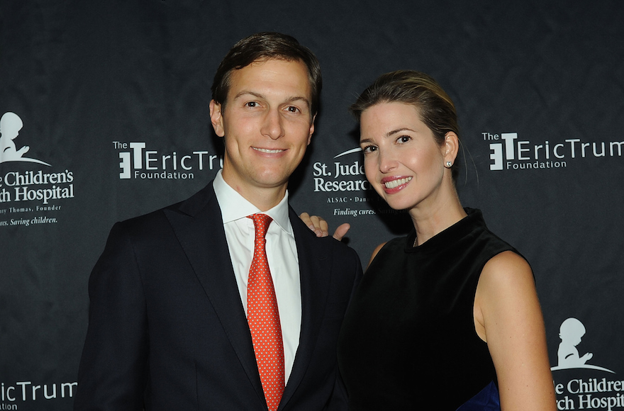 Jared Kushner and his wife Ivanka Trump at the Trump National Golf Club in Westchester, New York, Sept. 21, 2015. (Bobby Bank/WireImage/Getty Images)