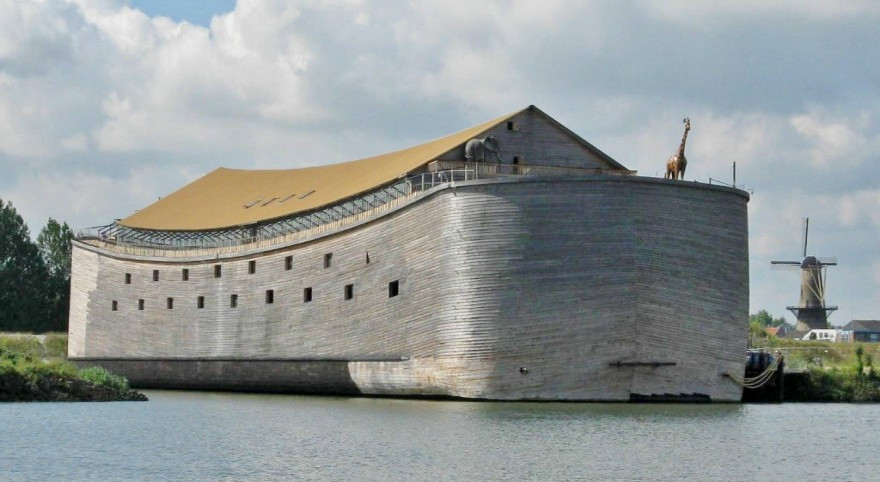 Ark of Noah,a Dutch Christian organization, is planning to sail a  life-size replica  of Noah's Ark to reach Brazil during the Olympic and Paralympic Games.(Photo courtesy of Ark of Noah Foundation)