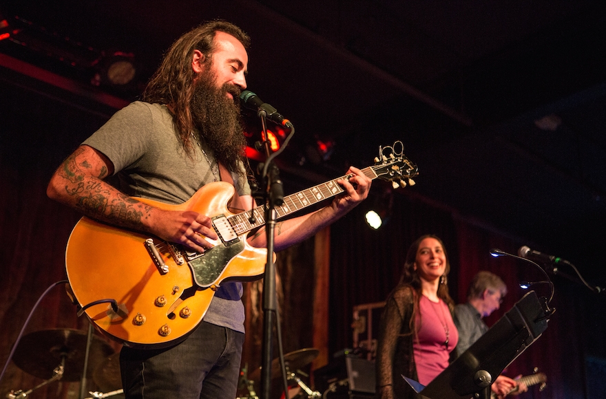 Ross James, a member of Phil Lesh and Friends, singing with Jeanette Ferber. (Jamie Soja)