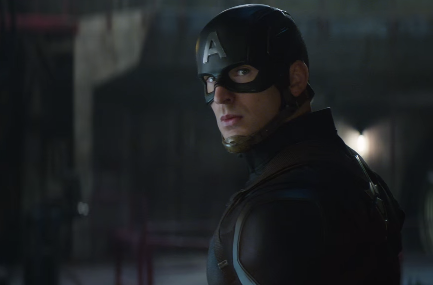 Chris Evans playing the title role in the film "Captain America: Civil War." (Screenshot from YouTube)