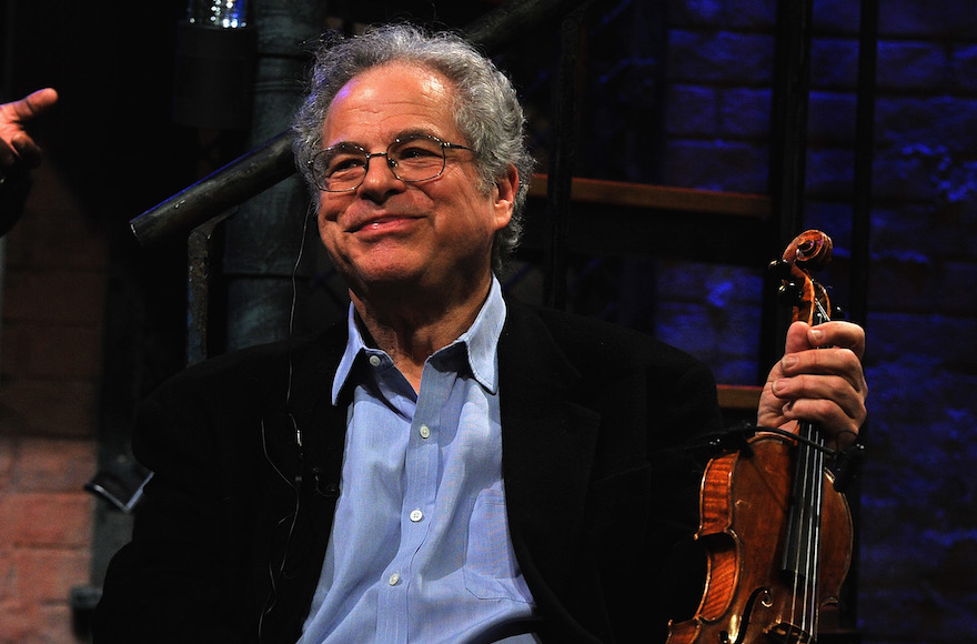 Itzhak Perlman appearing on "Late Night with Jimmy Fallon" at Rockefeller Center in New York City, Feb. 25, 2011. (Theo Wargo/Getty Images)