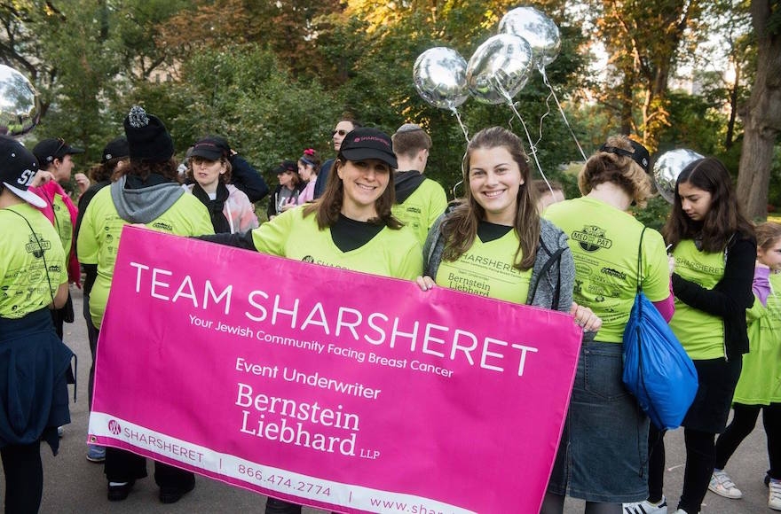 Women representing Jewish breast cancer support group Sharsheret (Sharsheret/Facebook)