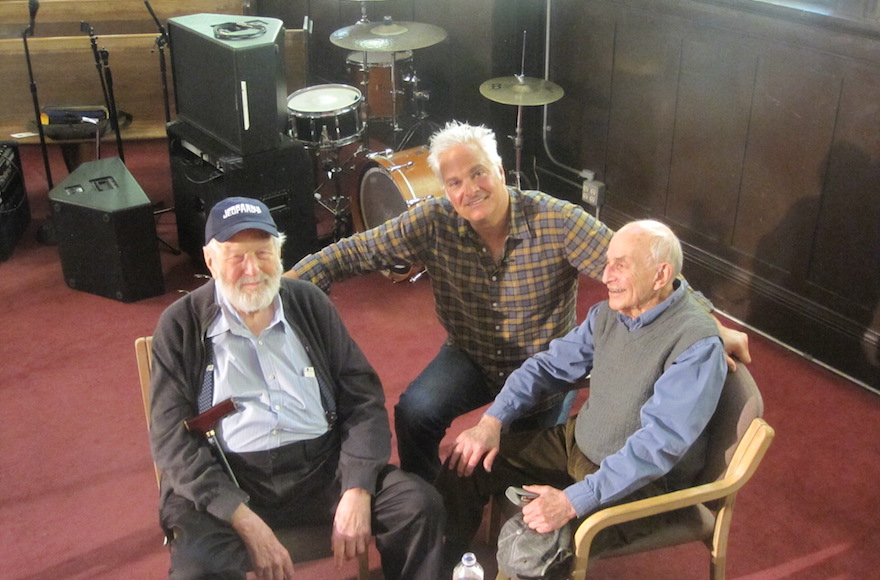 From left to right, Theodore Bikel, Craig Taubman and Myron Gordon (Scott Christianson) 