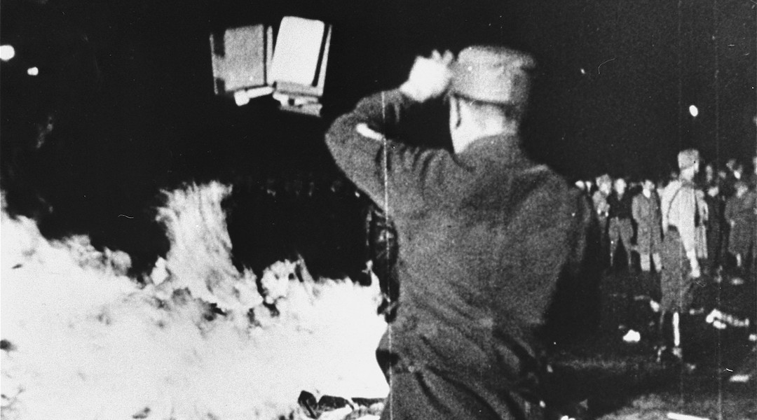A book burning in Berlin, 1933