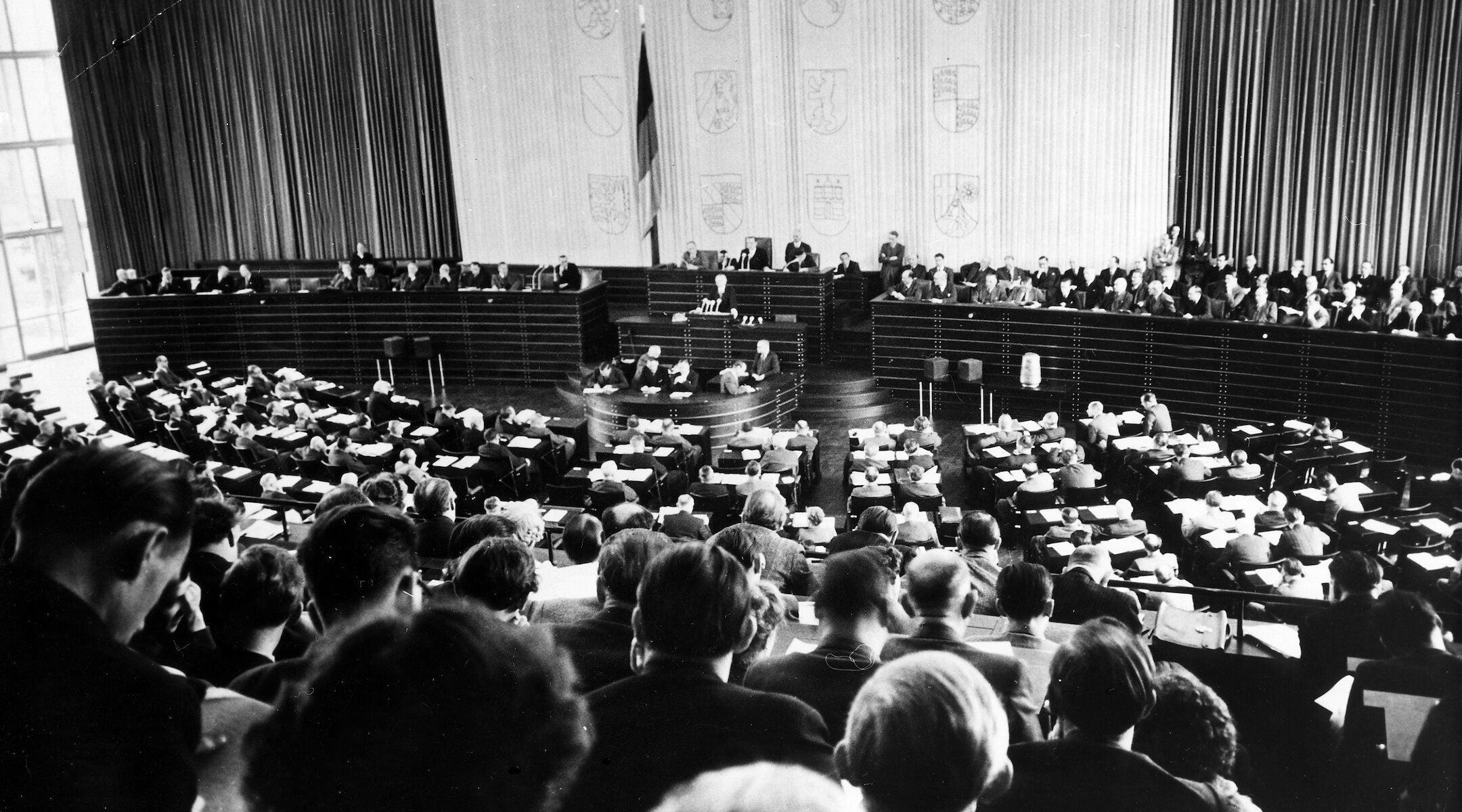 A view of Germany's Bundestag in 1950