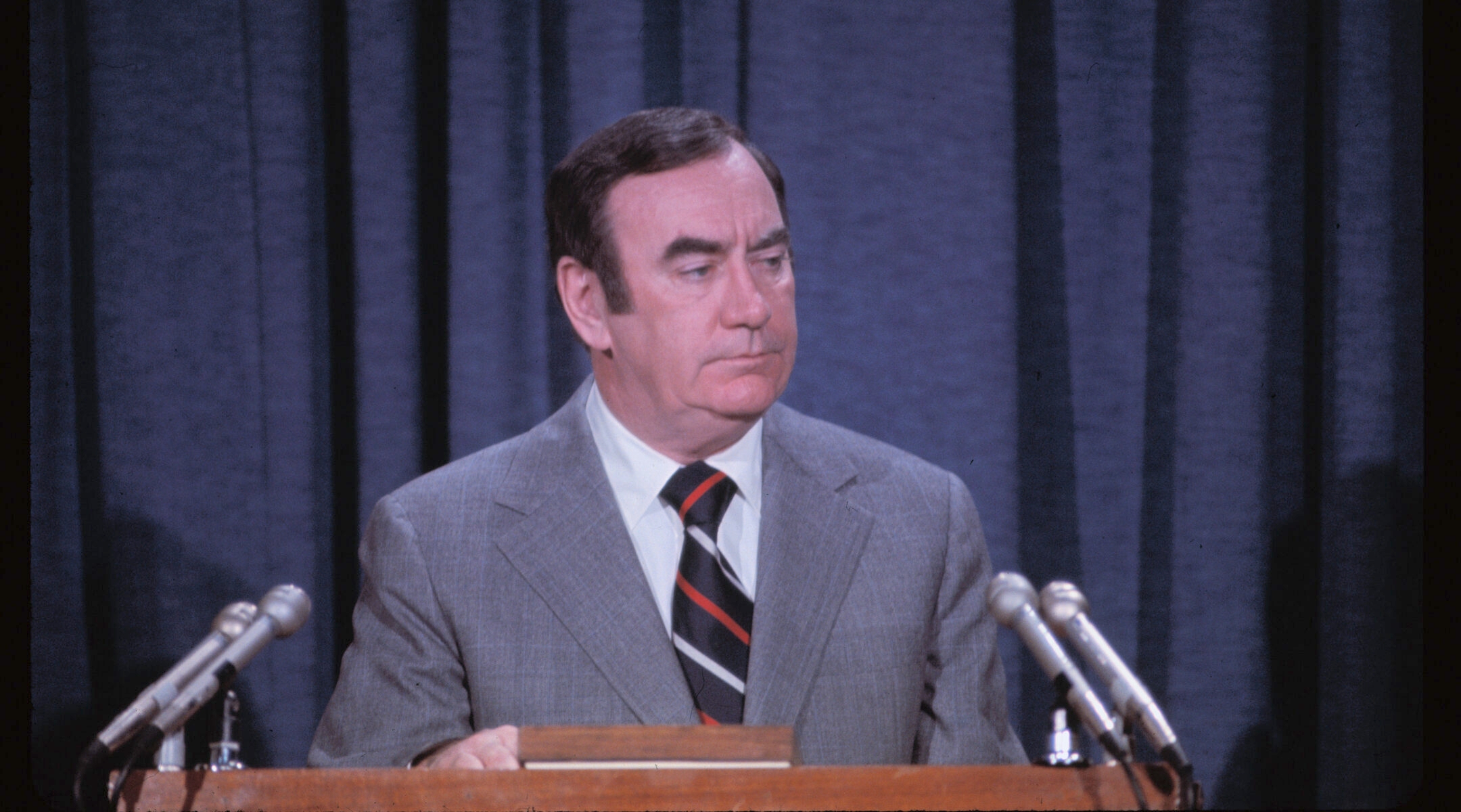 New York Gov. Hugh Carey in 1975
