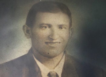 A portrait painting of Mordechai "Morris" Greenberg, whose descendants have been found. (Courtesy Judi Smithco)