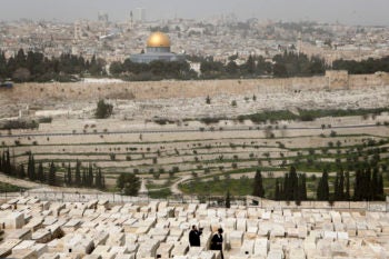 Mordechai Levy disappeared in 1948, and it wasn’t until 64 years later that his resting place was identified on Jerusalem’s Mount of Olives, pictured here. (Uri Lenz/FLASH90 )