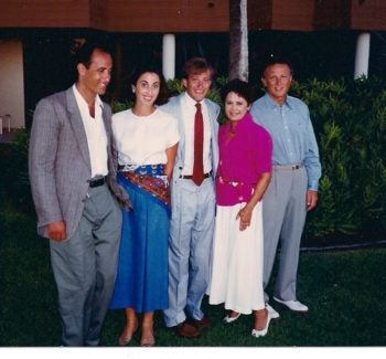 Phyllis Fields, second from right, during a 1989 family trip to Hawaii. (Courtesy Fields family)