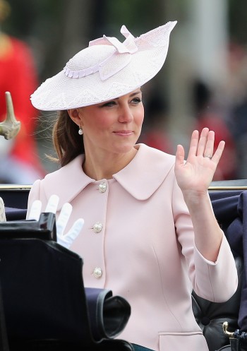 Kate, the duchess of Cambridge, shown riding in a carriage back to Buckingham Palace in London in June 2013, is in labor in a hospital wing of St. Mary's Hospital named for a wealthy Jewish man. ( Chris Jackson/Getty)