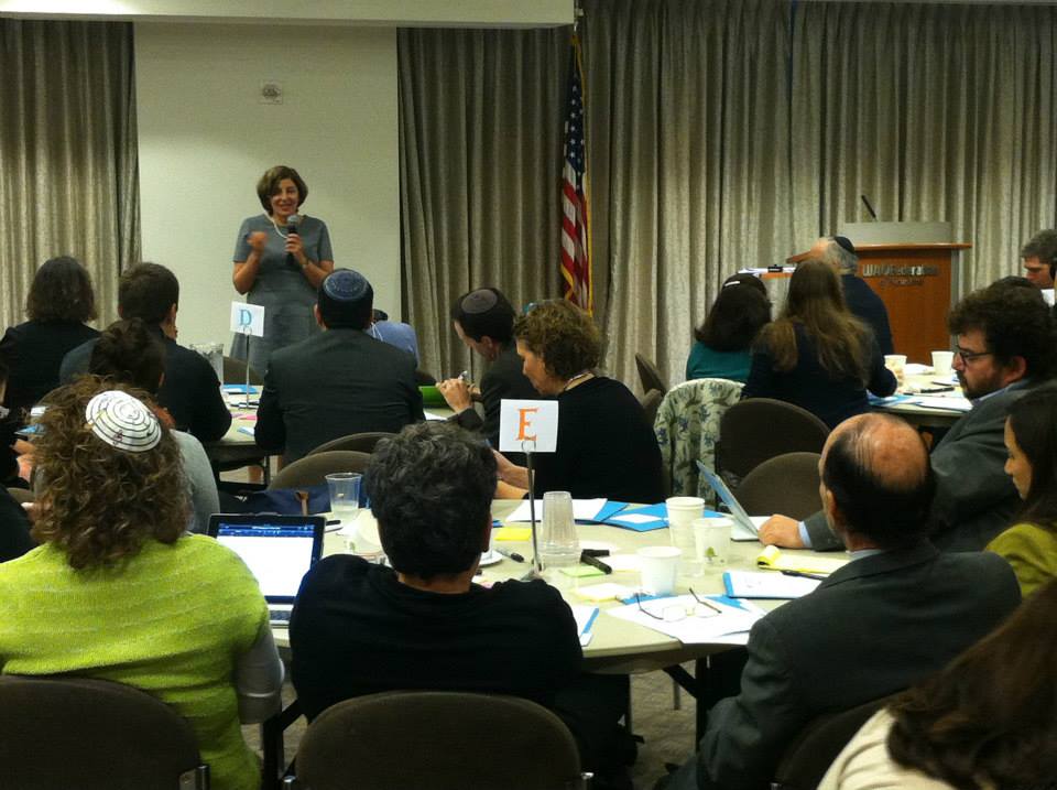 Shifra Bronznick speaks at an Advancing Women Professionals conference in October 2013. (Courtesy Advancing Women Professionals)