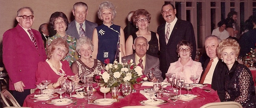 Lou and Helen Showstack, second and third from right, attending the 1973 bar mitzvah of Bruce Pearl near Boston. (Courtesy Bernie Pearl)