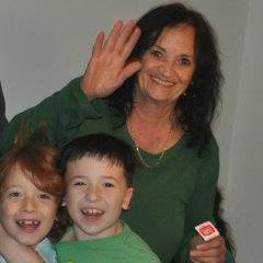 Judith Mertz today with two of her 15 grandchildren. (Courtesy Judith Mertz)