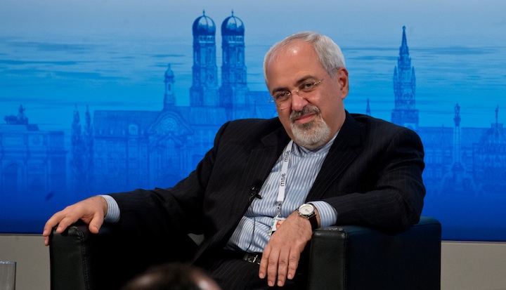Iran's foreign minister, Javad Zarif, attends a panel discussion during the 50th Munich Security Conference in Germany, Feb. 2, 2014. (Joerg Koch/Getty Images)