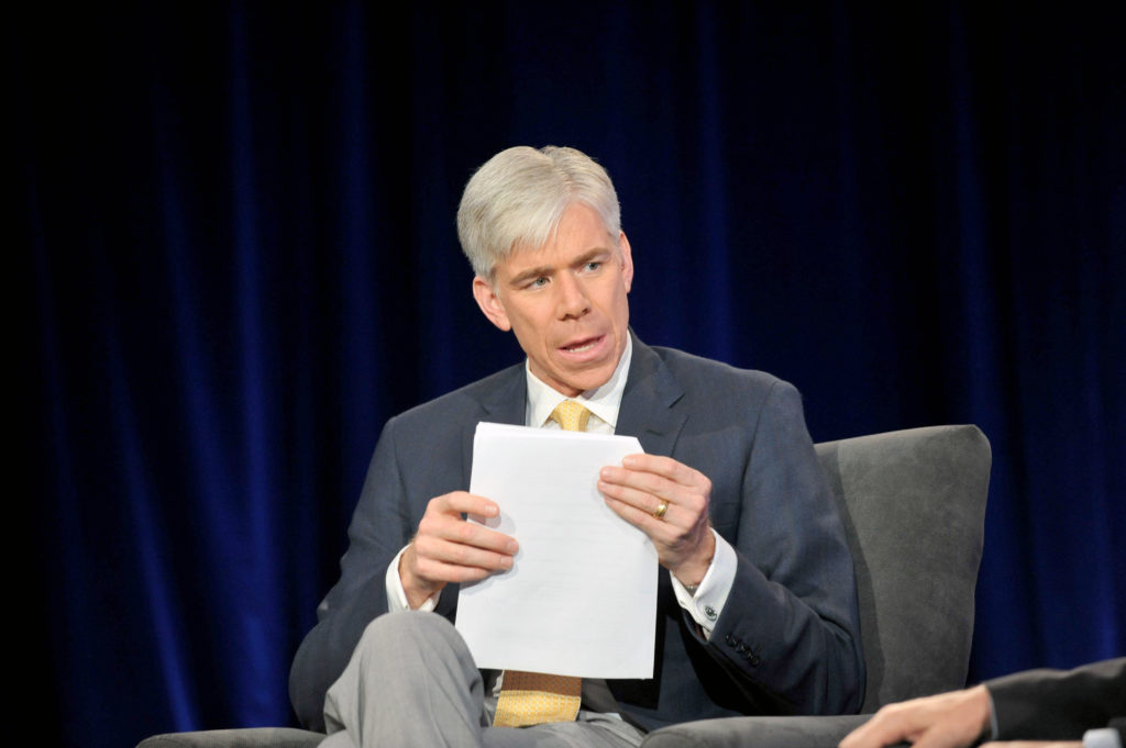 David Gregory attends NBC News Education Nation Job One Panel Discussion at Georgia Aquarium on May 7, 2012 in Atlanta. (Moses Robinson/Getty Images for NBCUniversal