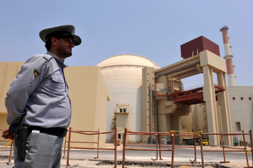 This handout image supplied by the IIPA (Iran International Photo Agency) shows a view of the reactor building at the Russian-built Bushehr nuclear power plant as the first fuel is loaded, Aug. 21, 2010 in Bushehr, southern Iran. (Photo by IIPA via Getty Images)