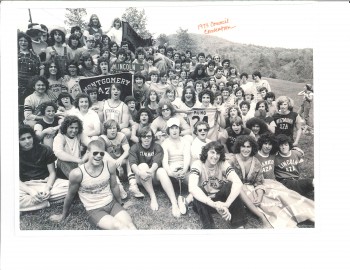 Delegates of AZA, the boys' arm of BBYO, at a convention in 1973. (Courtesy of BBYO)
