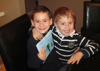 Dylan Siegel (left) and Jonah Pournazarian with the