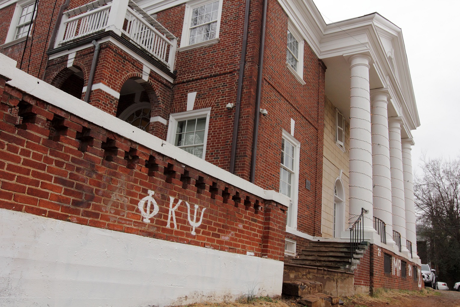 The Phi Kappa Psi fraternity house is seen on the University of Virginia campus on December 6, 2014 in Charlottesville, Virginia. On Friday, Rolling Stone magazine issued an apology for discrepencies that were published in an article regarding the alleged gang rape of a University of Virginia student by members of the Phi Kappa Psi fraternity. (Jay Paul/Getty Images)