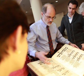 David Kraemer, a professor of Talmud and Rabbinics who is also the librarian of the Jewish Theological Seminary, in its rare book room. (Courtesy of the Jewish Theological Seminary)