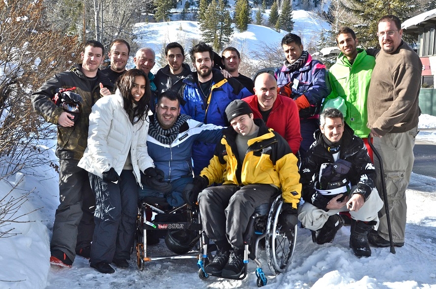 In 2014, Golshim L'Chaim-Ski to Live brought about a dozen wounded Israeli veterans and terrorism victims to Aspen to learn how to ski. This year's program will take place in February. (Nina Zale)