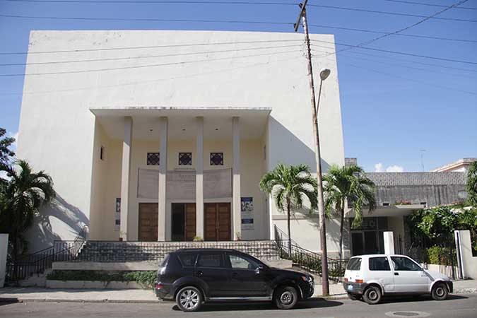 The Sephardic Center is one of three synagogues in Havana. It is also home to Cuba's Holocaust museum. (Josh Tapper)