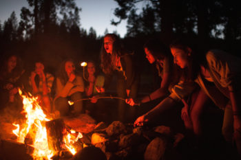 Camp Tawonga, a Jewish overnight camp in northern California takes a proactive approach to sex education, facilitating single-sex discusions around the campfire. (Courtesy of Camp Tawonga)