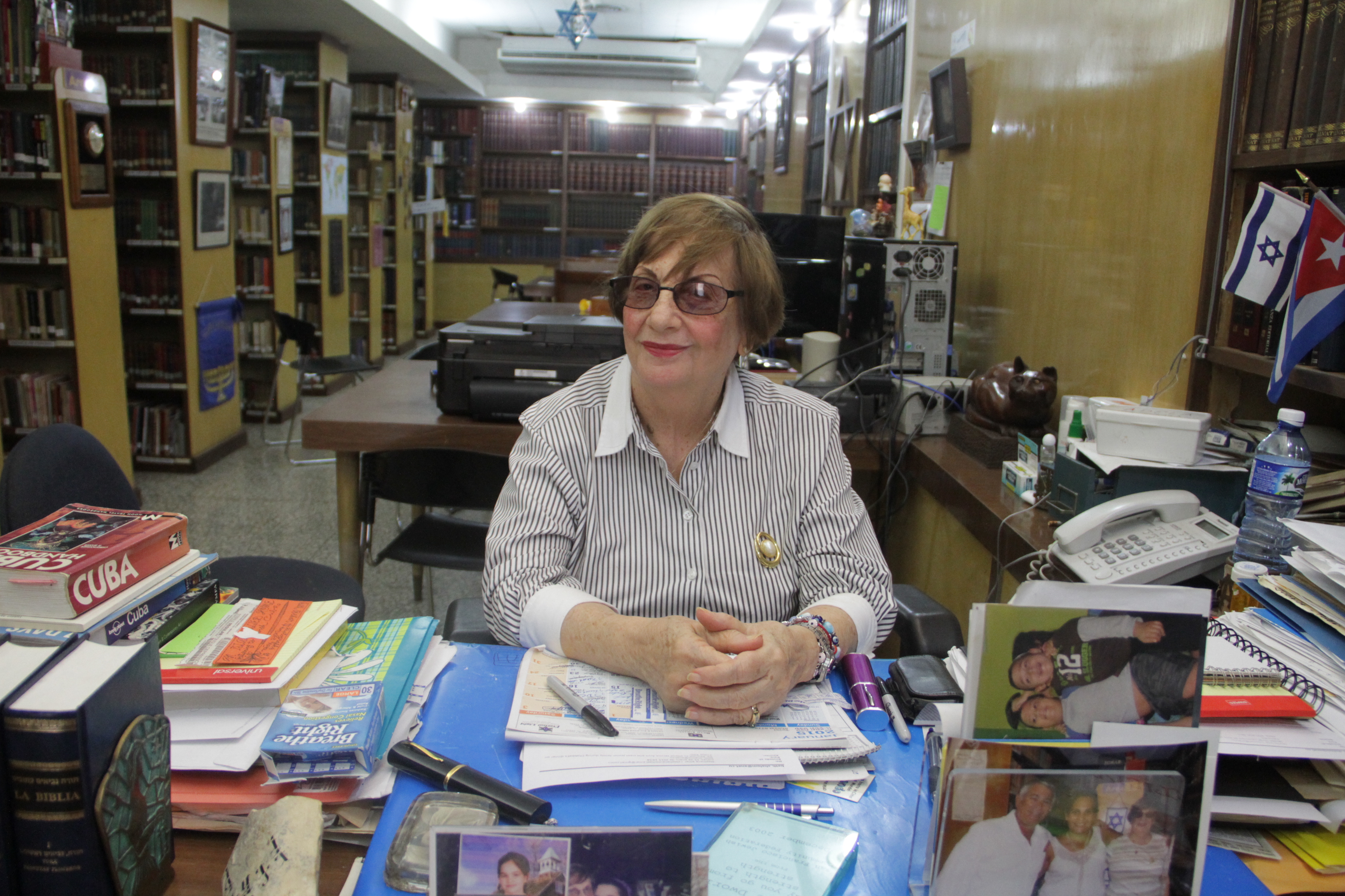 Adela Dworin has been president of Beth Shalom synagogue since 2006 and serves as the Cuban Jewish community's government liaison. (Josh Tapper)