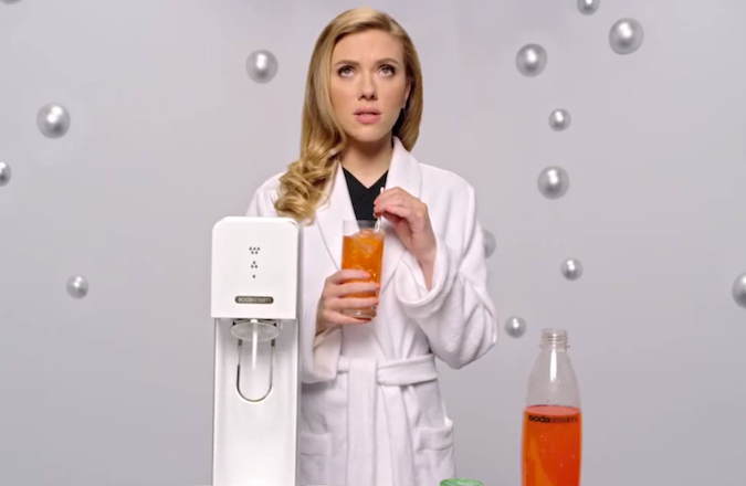 SodaStream's declining profits have forced the company to try something new. (YouTube)
