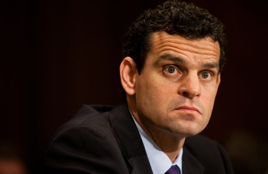 David Cohen, seen here at a Capitol Hill hearing on Iran sanctions in 2011, was recently named to the number two position at the Central Intelligence Agency. (Brendan Hoffman/Getty Images)