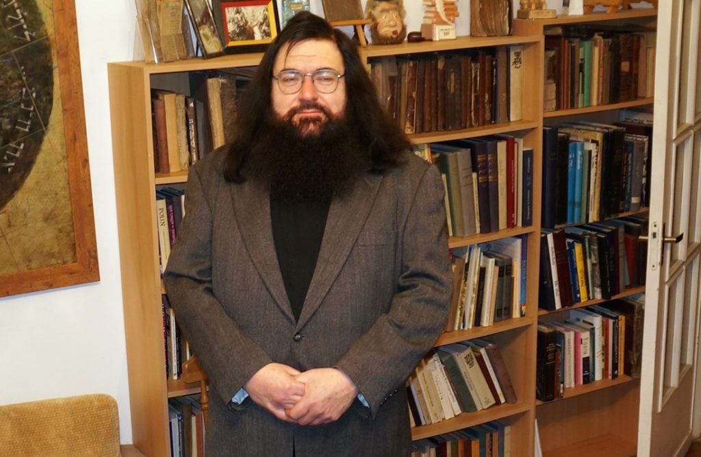 Dovid Katz has become a target of scorn for speaking out against ultra-nationalist groups in Lithuania. (Cnaan Liphshiz)