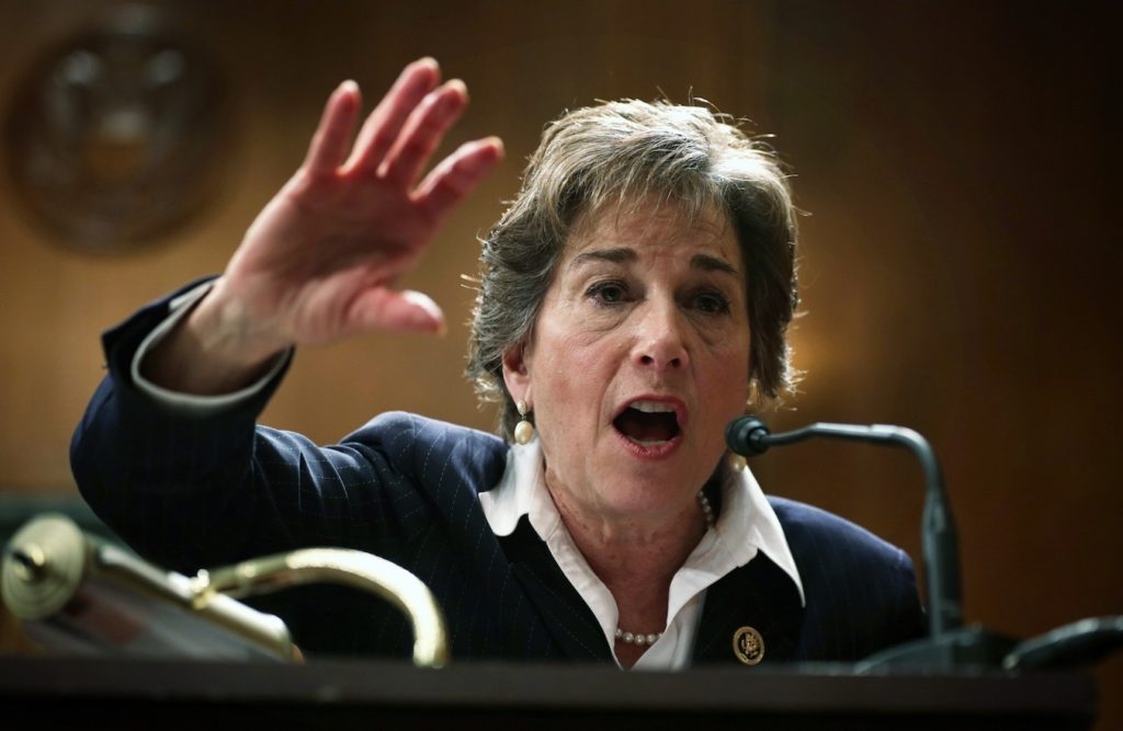 Rep. Jan Schakowsky (D-Ill.) became the fifth Jewish lawmaker to announce she would not attend Israeli Prime Minister Benjamin Netanyahu's address to Congress on March 3. (Alex Wong/Getty Images)