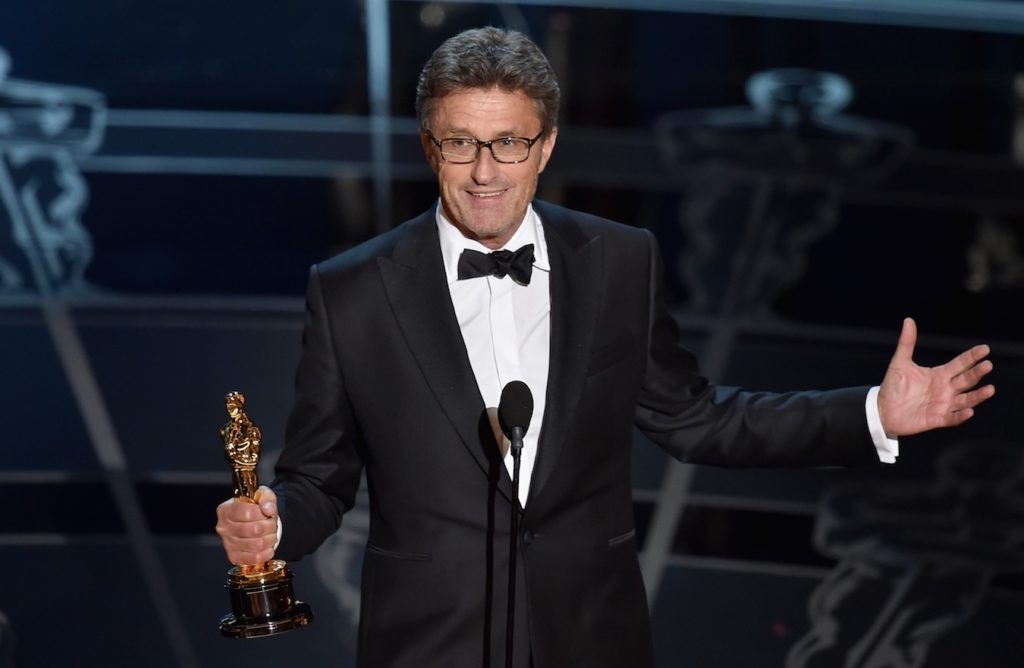 Filmmaker Pawel Pawlikowski accepting the Best Foreign Language Film Award for 'Ida' during the 87th Annual Academy Awards in Los Angeles, Feb. 22, 2015. (Kevin Winter/Getty Images)