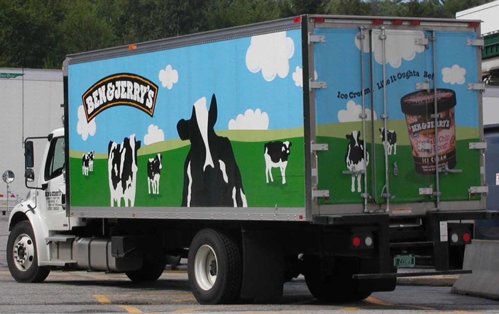 Imagine if this Ben & Jerry's truck were filled with 10 flavors of kosher-for-Passover ice creams. (Wikimedia Commons)