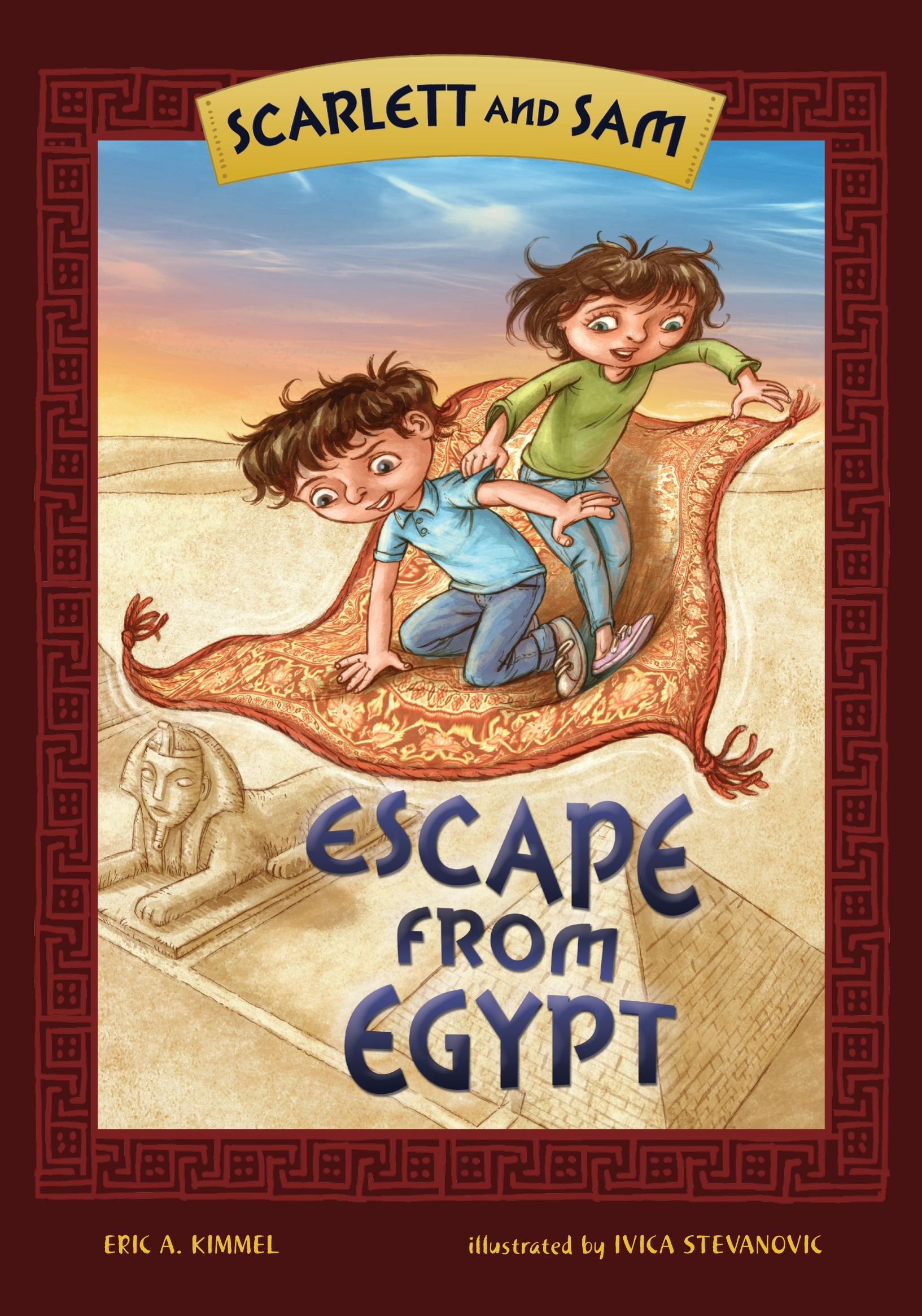 In "Scarlett and Sam: Escape From Egypt," twins are transported back to the time of Moses and Aaron as they prepare to lead the Israelites out of slavery. (Courtesy of Kar-Ben Publishing)