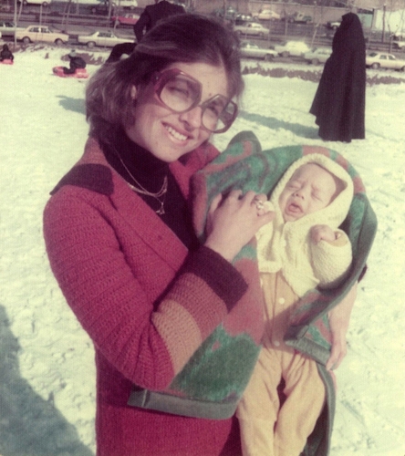 Dan Shadur as an infant in Tehran with his mother, Nili, 1978 (Avi Shadur) 